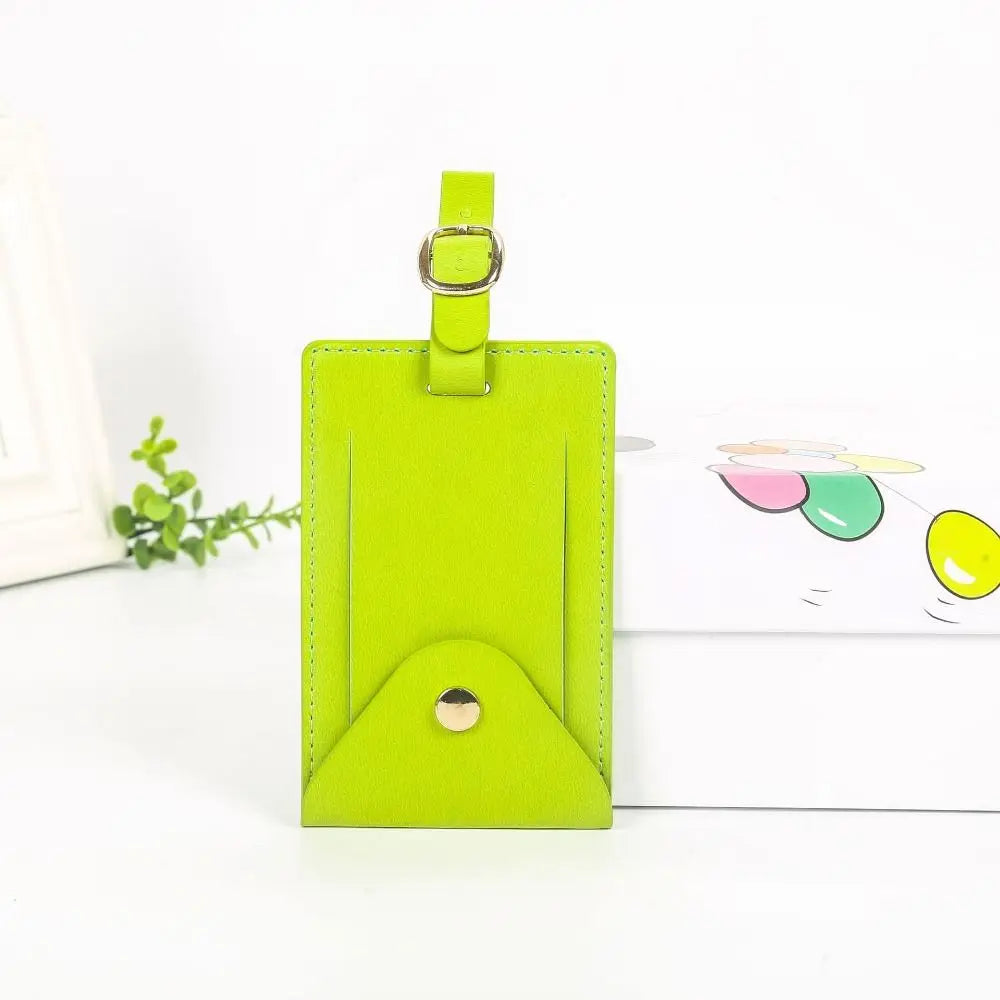 LEATHER LUGGAGE TAG & AIR TAG HOLDER