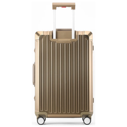 ALUMINUM CARRY-ON SUITCASE CHAMPAGNE