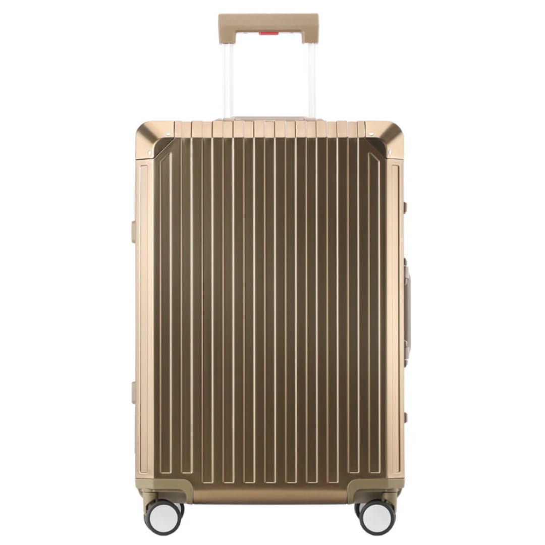 ALUMINUM CARRY-ON SUITCASE CHAMPAGNE