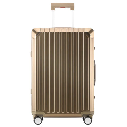 ALUMINUM CARRY-ON SUITCASE CHAMPAGNE