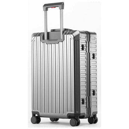 ALUMINUM LARGE SUITCASE SILVER