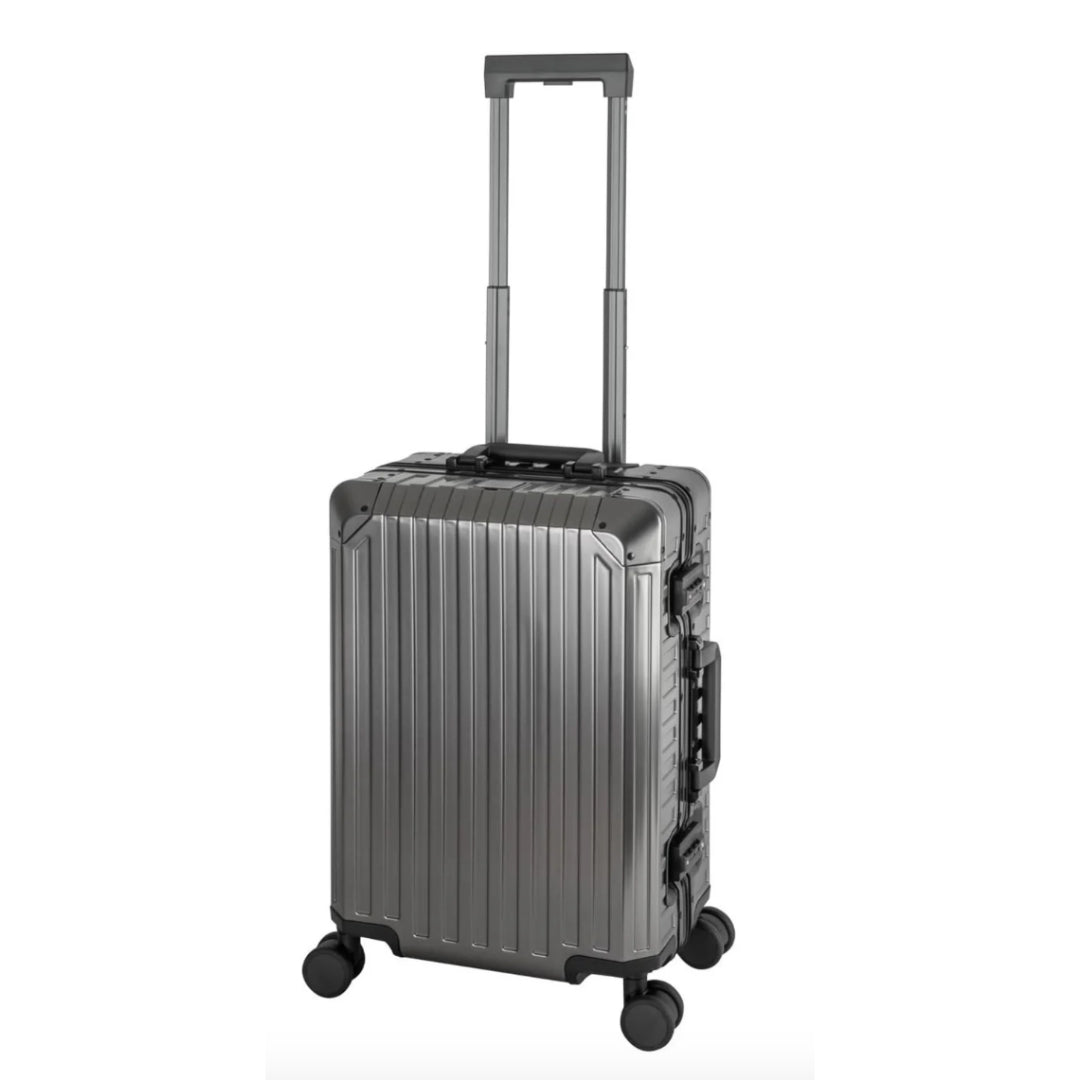 ALUMINUM CARRY-ON SUITCASE GUNMETAL